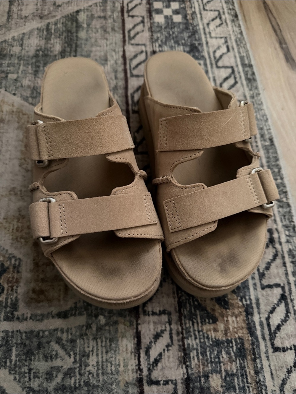 Tan UGG sandals
